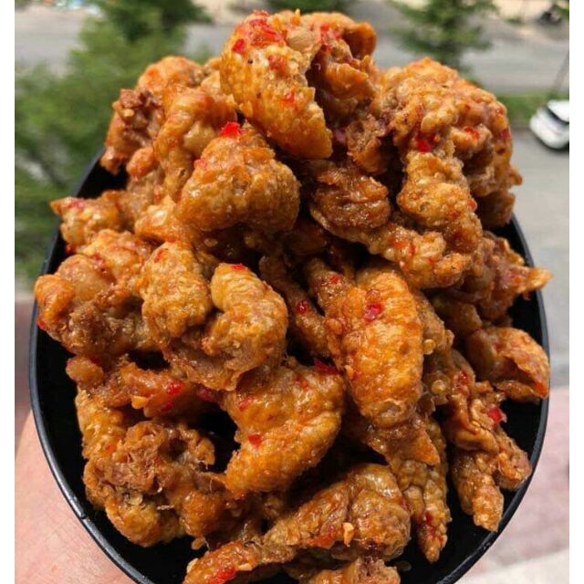 Da gà chiên giòn lắc tỏi ớt 200g