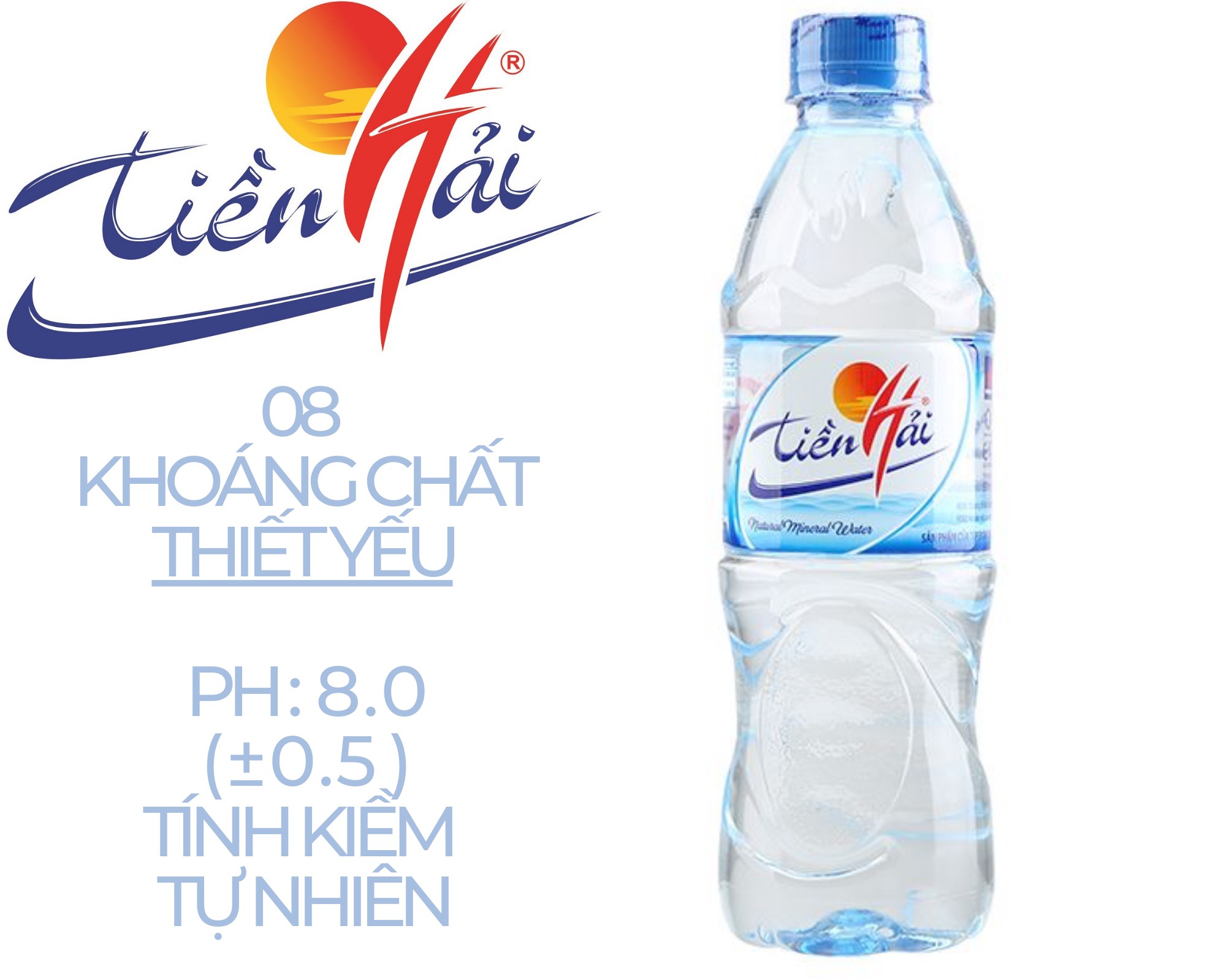 Nước khoáng KIỀM Tiền Hải 500ml ( Thùng 24 chai )