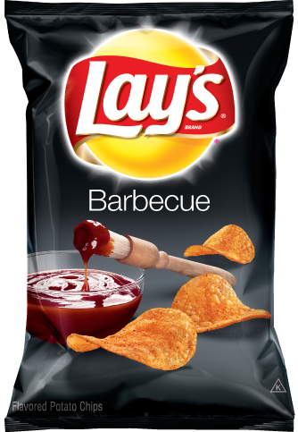 Bánh Snack Khoai tây chiên vị BBQ Lay's gói 184.2g nhập khẩu Mỹ