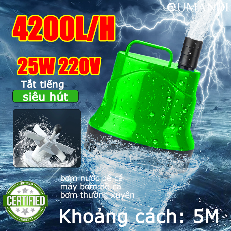 30 năm không phải là xấu 4200L/h 25W220V Chống mưa Chống bụi máy bơm hồ cá、Thích hợp để bơm nước trong bể máy bơm chìm 220V máy bơm nước hồ cá máy bơm nước mini,bơm chìm hút đáy 220v, máy bơm nước chìm,bơm bể cá cảnh