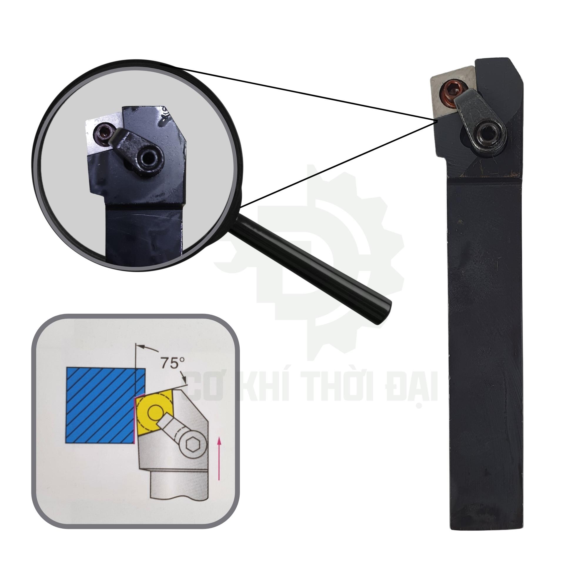 CÁN DAO TIỆN 16 20 25 CNC MCKNR1616H12 , MCKNR2020K12 , MCKNR2525M12 TIỆN GÓC 75 ĐỘ LẮP MẢNH CN12