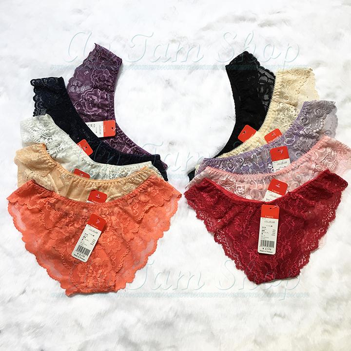[HCM]10 quần lót ren nữ - Việt Nam sản xuất - Freesize nhỏ hơn 55kg - LN0034x10
