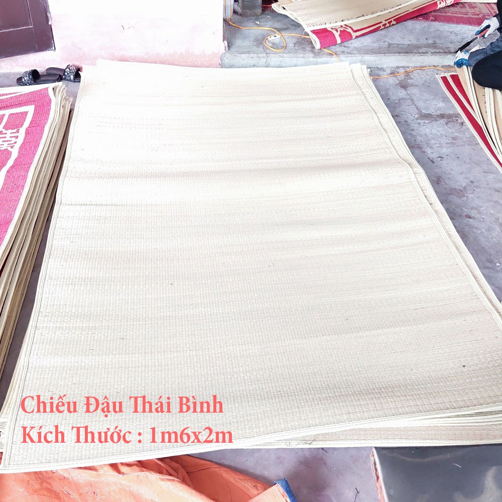 Chiếu Cói Đậu Thái Bình Trắng Kích Thước