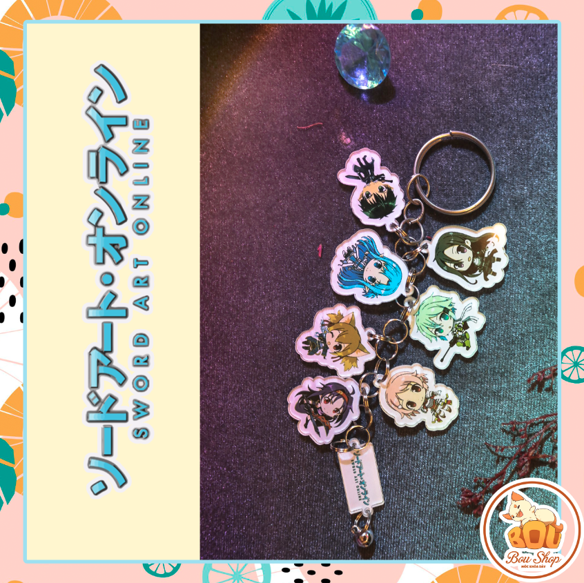 [HCM]Móc khóa dây anime S.A.O Sword Art Online