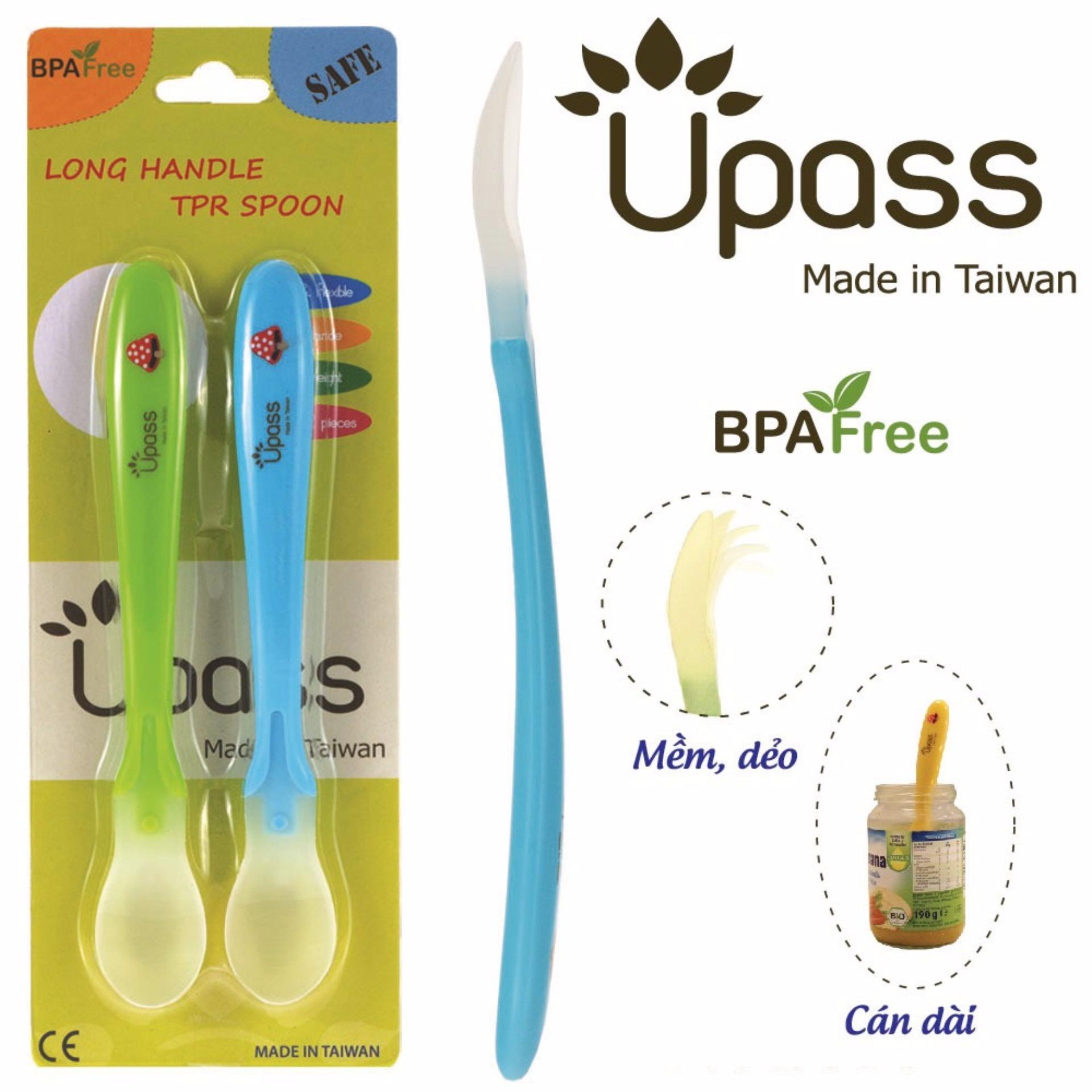 Bộ 2 thìa ăn dặm siêu mềm cán dài không BPA - 2 chiếc