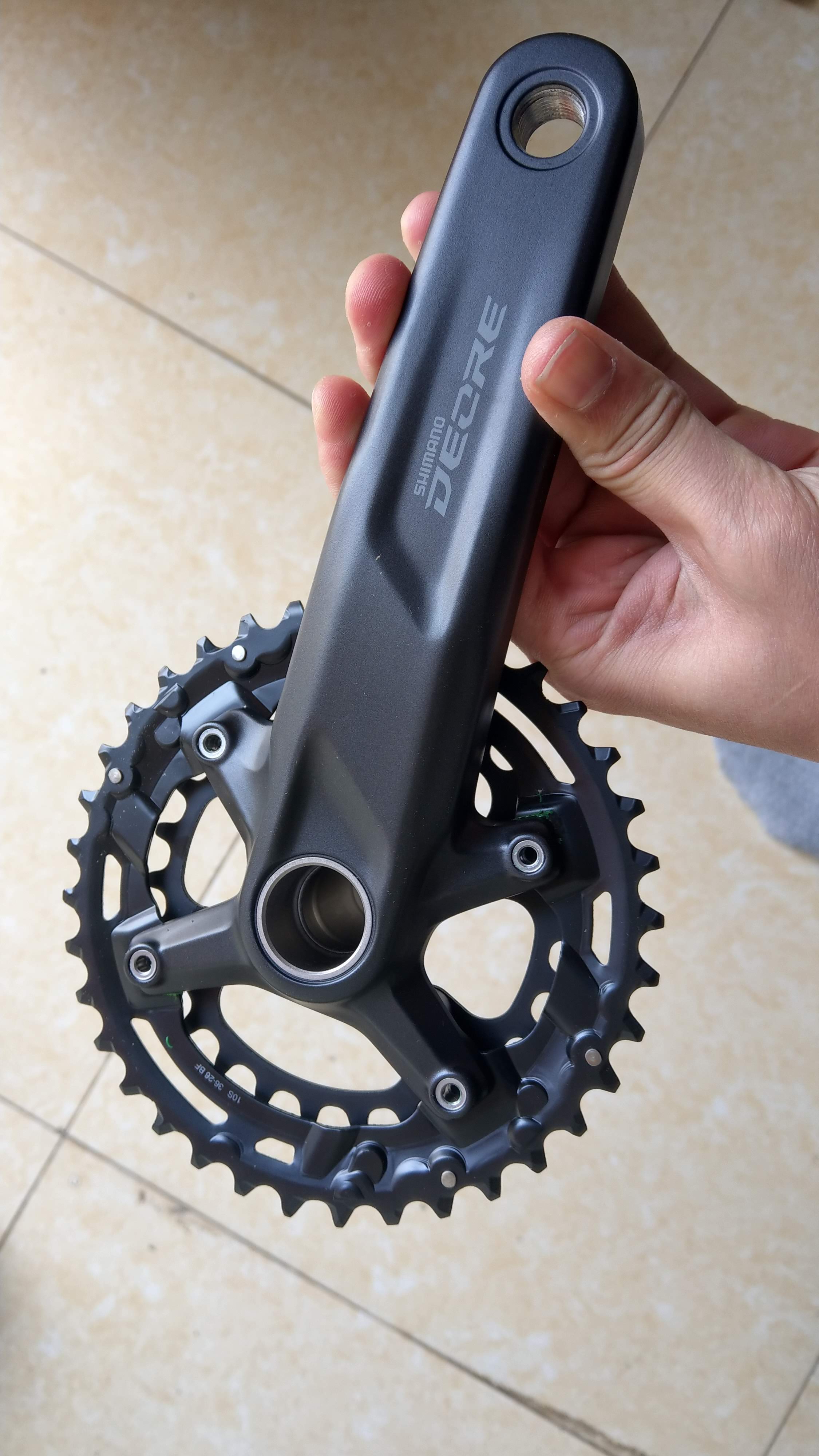 Bộ đùi đĩa shimano deore fc 4100 2x10 tốc độ 26-36t 170mm dành cho xe đạp mtb chỉ có bên phải