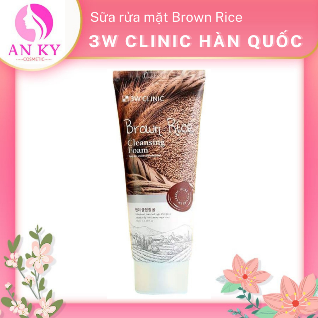 Sữa rửa mặt 3w clinic gạo