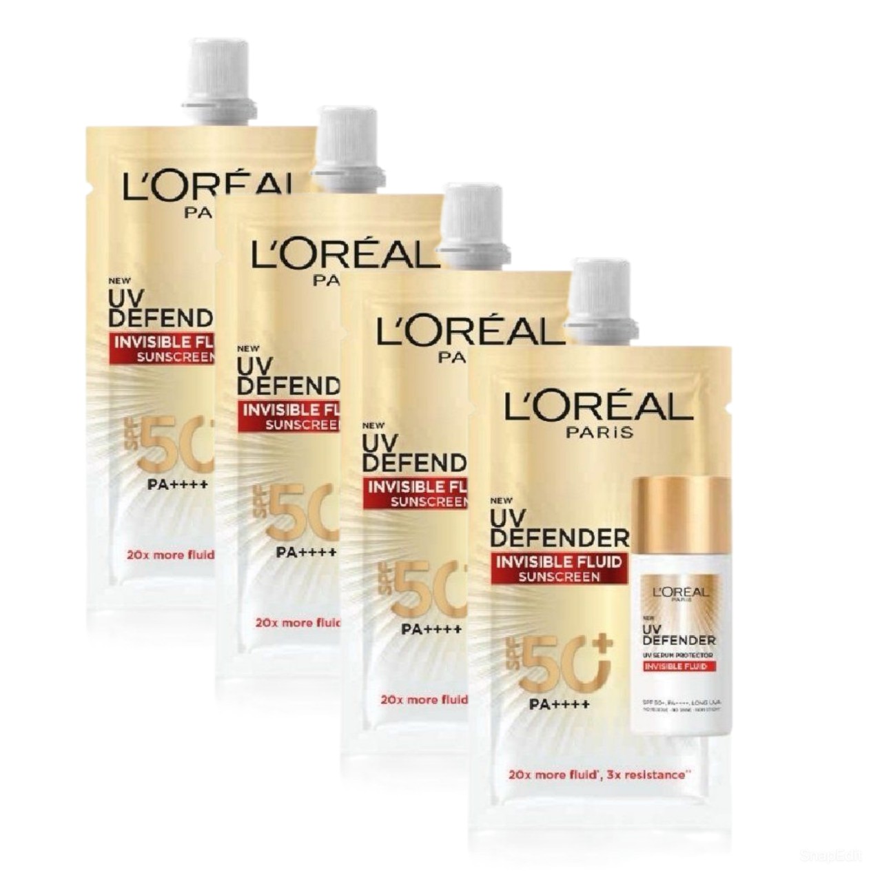 2 Gói Tinh Chất  chống nắng Loreal 5.5ml (Mẫu mới)