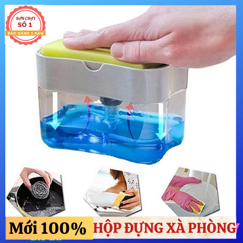 Hộp đựng nước rửa tay, Bộ Dụng Cụ Để Xà Bông, Sữa Tắm, Nước Rửa Chén Nhấn Để Tạo Bọt Cực Kỳ Tiện Lợi