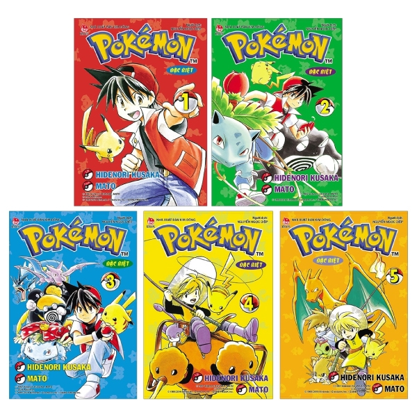 Fahasa - combo sách hay pokémon đặc biệt : tập 1 + 2 + 3 + 4 + 5