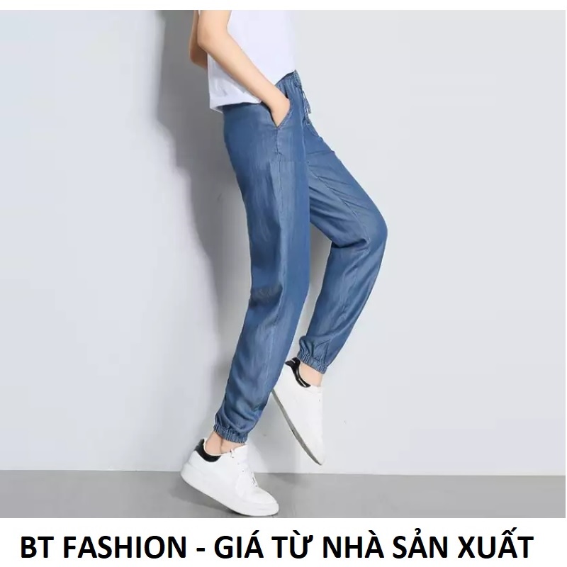 [HCM]Quần Jean Ống Rộng Lưng Thun Thời Trang Mới BT Fashion (JE02) + Hình Thật