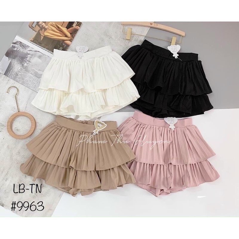 Chân Váy Xếp Ly Tuyết Mưa Hai Tầng Cao Cấp Cực Hot , Có Lớp Lót , Chân Váy Midi Thời Trang Hot Trend TTSLB0195