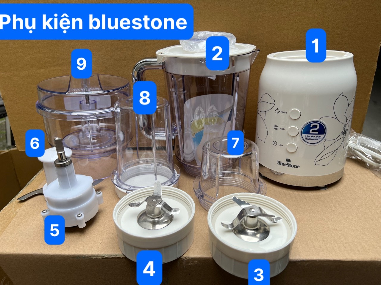 Phụ kiện máy xay bluestone blb-5335w/blb-5329 / blb-5327/blb5317/blb-5337/blb-5313/blb-5311/blb-5343
