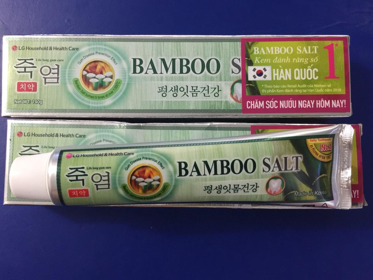 Kem đánh răng hàn quốc bambo salt 140gr