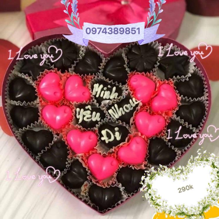 Socola valentine - Mẫu “MÌNH YÊU NHAU ĐI”