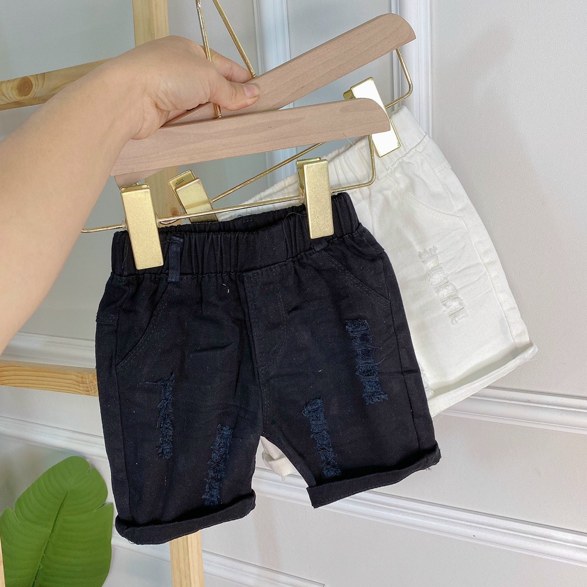 Quần short kaki, quần thô mềm co giãn cho bé