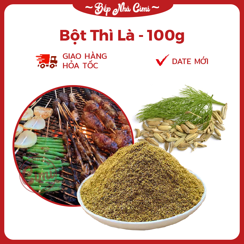 Bột thì là - bột thơm tứ xuyên 100g, bột tiểu hồi - tẩm ướp gia vị nướng - bếp nhà cimi