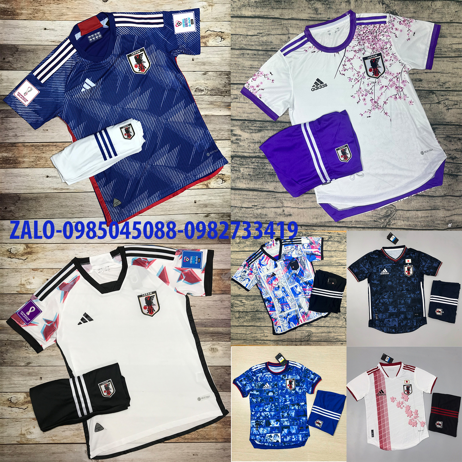 Áo Bóng Đá ĐỘI TUYỂN NHẬT BẢN-VẢI GAI Thái Cao Cấp