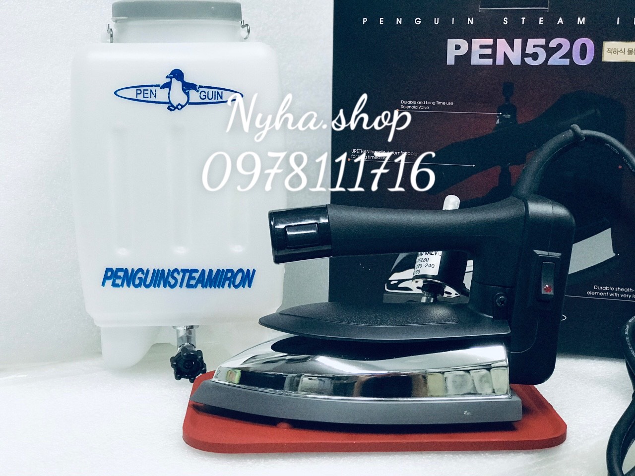 BÀN ỦI HƠI NƯỚC PEN520 HÀN QUỐC CHÍNH HÃNG HÀN QUỐC