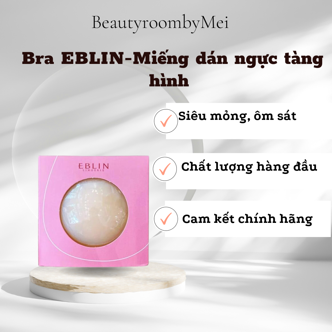 Bra EBLIN - Miếng Dán Ngực Tàng Hình (Set 3 Cặp) - BeautyroombyMei