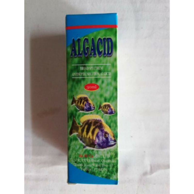 Combo 5 chai dung dịch diệt rêu tảo algacid 30m - diệt rêu đục bể cá