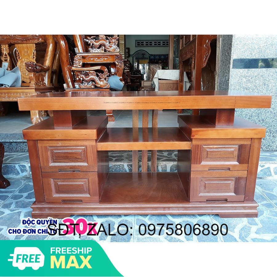 Kệ tivi gỗ xoan 1m2 , KỆ ĐỂ TIVI BẰNG GỖ , kệ gỗ trang trí