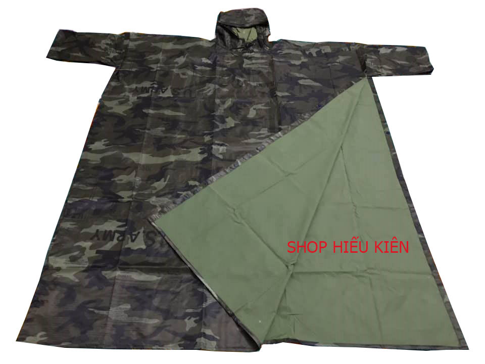 Áo mưa vải dù cánh dơi 2 da  -  Loại 1M4 - Dành cho người cao 1M55 đến 1m75. Màu rằn ri