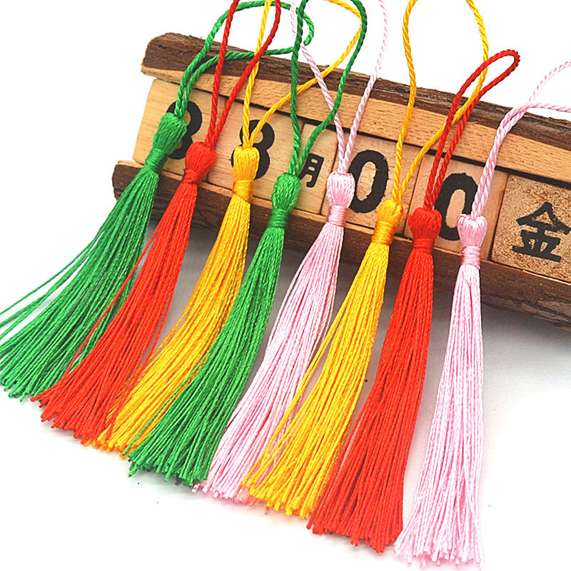 Combo 100 dây tua rua 13cm, dây tuyến cổ trang đơn giản trang trí handmade 13cm