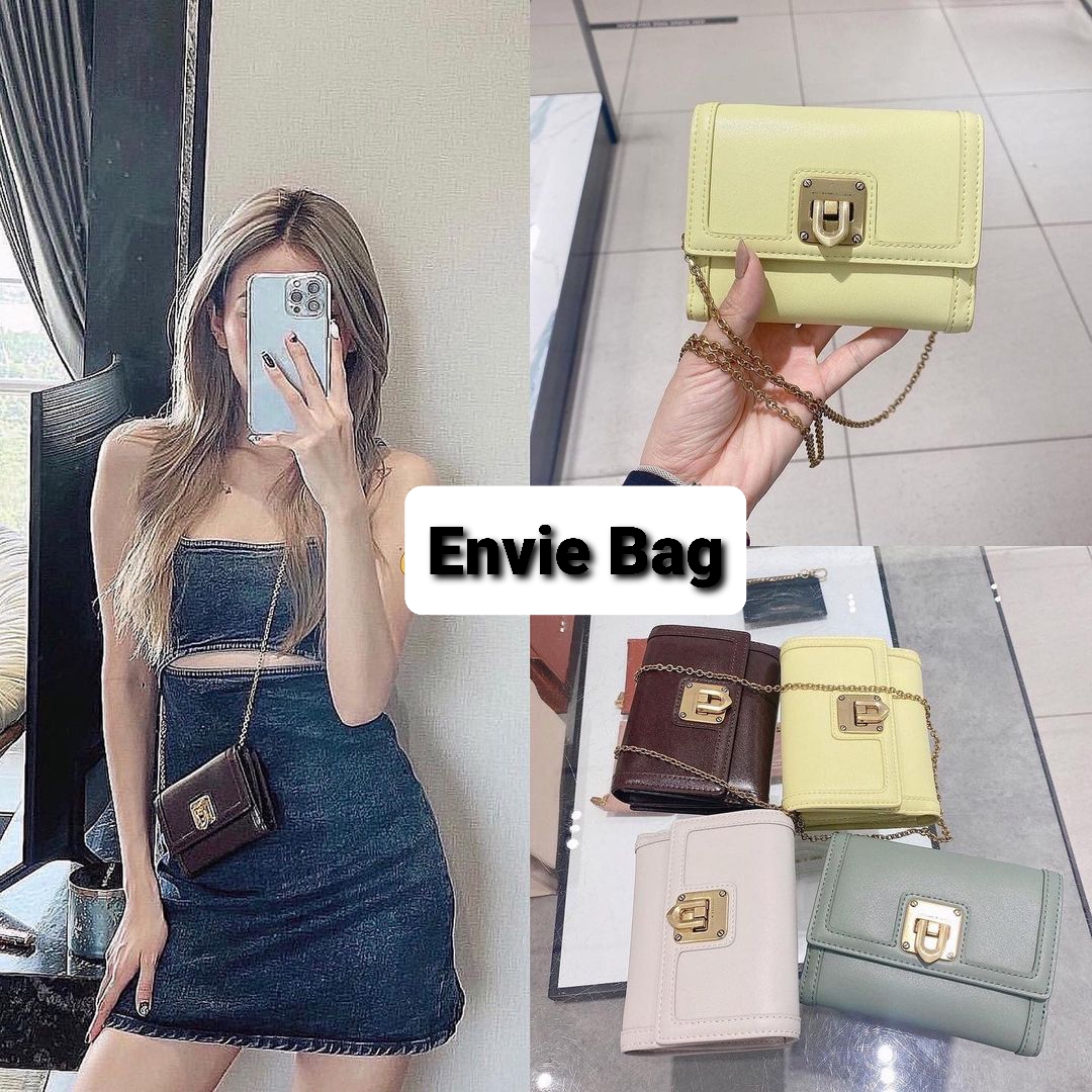 Túi ví mini cnk có xích đeo chéo dễ thương xinh xắn nhiều màu fullbox ảnh thật shop