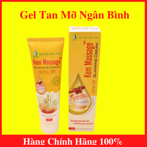 [HCM]Kem Tan Mỡ Ngân Bình Loại Bỏ Mỡ Thừa Nhanh Chóng Hiệu Quả‎ - Kem Massage Tan Mỡ Bụng Gừng Ớt - Gel Tan Mỡ Bụng Đùi - AN002