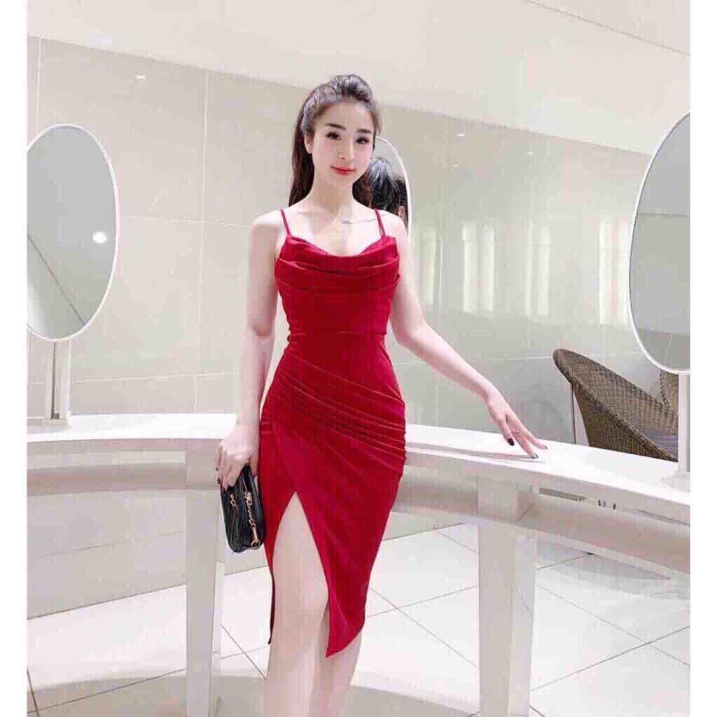 [HCM]ĐẦM 2 DÂY CỔ ĐỔ XẺ TÀ SIÊU SANG CHẢNH - QC39