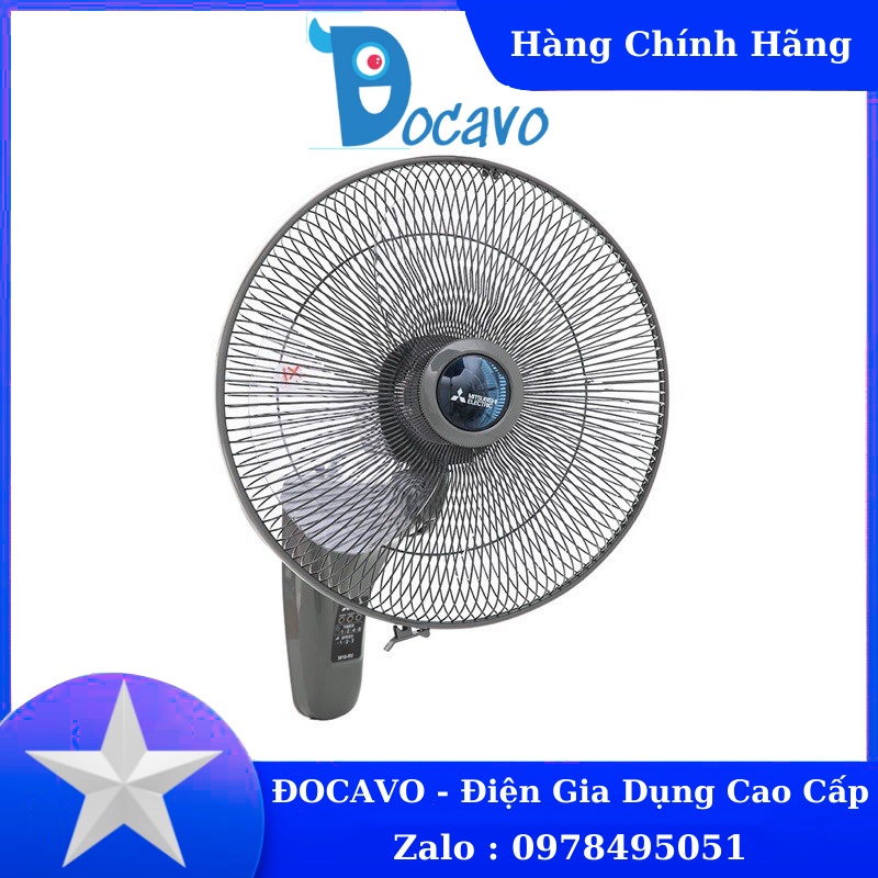 Quạt treo Mitsubishi W16-RV CY-GY xám đậm.Công nghệ nhật bản Đocavo