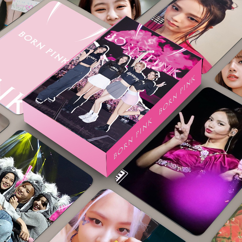 Thẻ Lomo card BlackPink bo góc BORN PINK Album Thần Tượng Kpop - Lửa Hồng