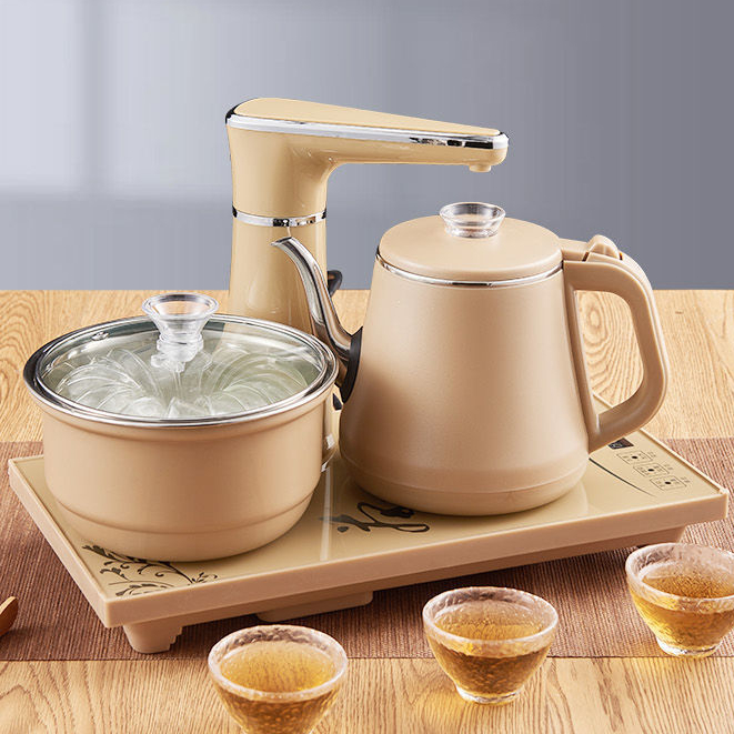 Bộ bếp điện đun nước pha trà cảm ứng tự động xoay - ấm đun nước siêu tốc bàn trà điện