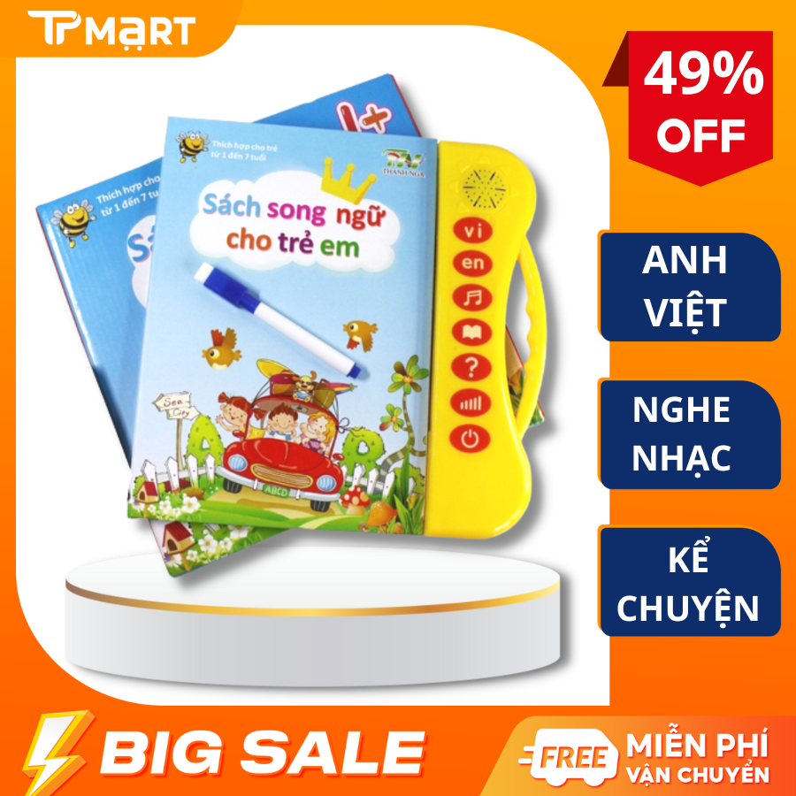 [000] Sách điện tử thông minh cho bé, Sách song ngữ anh việt cho trẻ em, Sách song ngữ điện tử cho bé