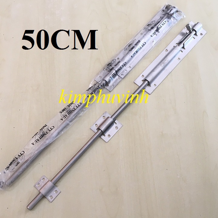 1 bộ - 50cm chốt cửa đứng 5 tất inox 100% - chốt đứng 5 tất