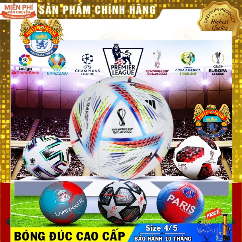 Bóng đá World Cup 2022 Qatar C1 số 5 AL RIHLA Ngoại Hạng Anh Champions League Trái bóng đá C1 Premier League size 5 trái banh WC WorldCup