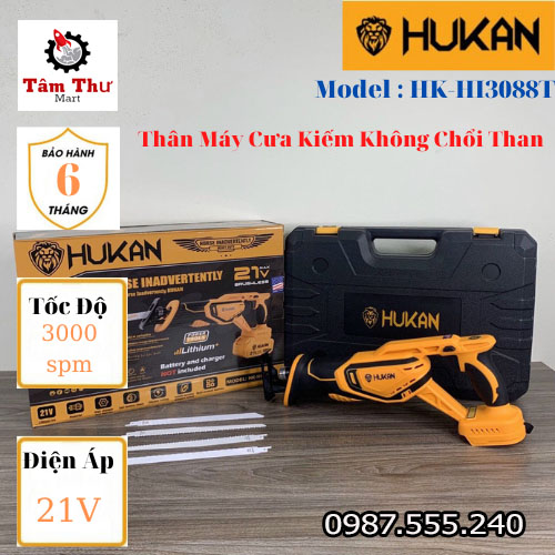 Thân máy cưa kiếm dùng pin hukan hk-hi3088t - cưa cây, cưa sắt
