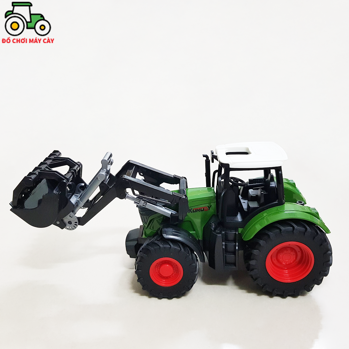 Máy kéo 210 hp_bánh nhỏ + ủi đầu - mô hình, lốp cao su; xe máy cày đồ chơi; xe nông trại; mk14bnud