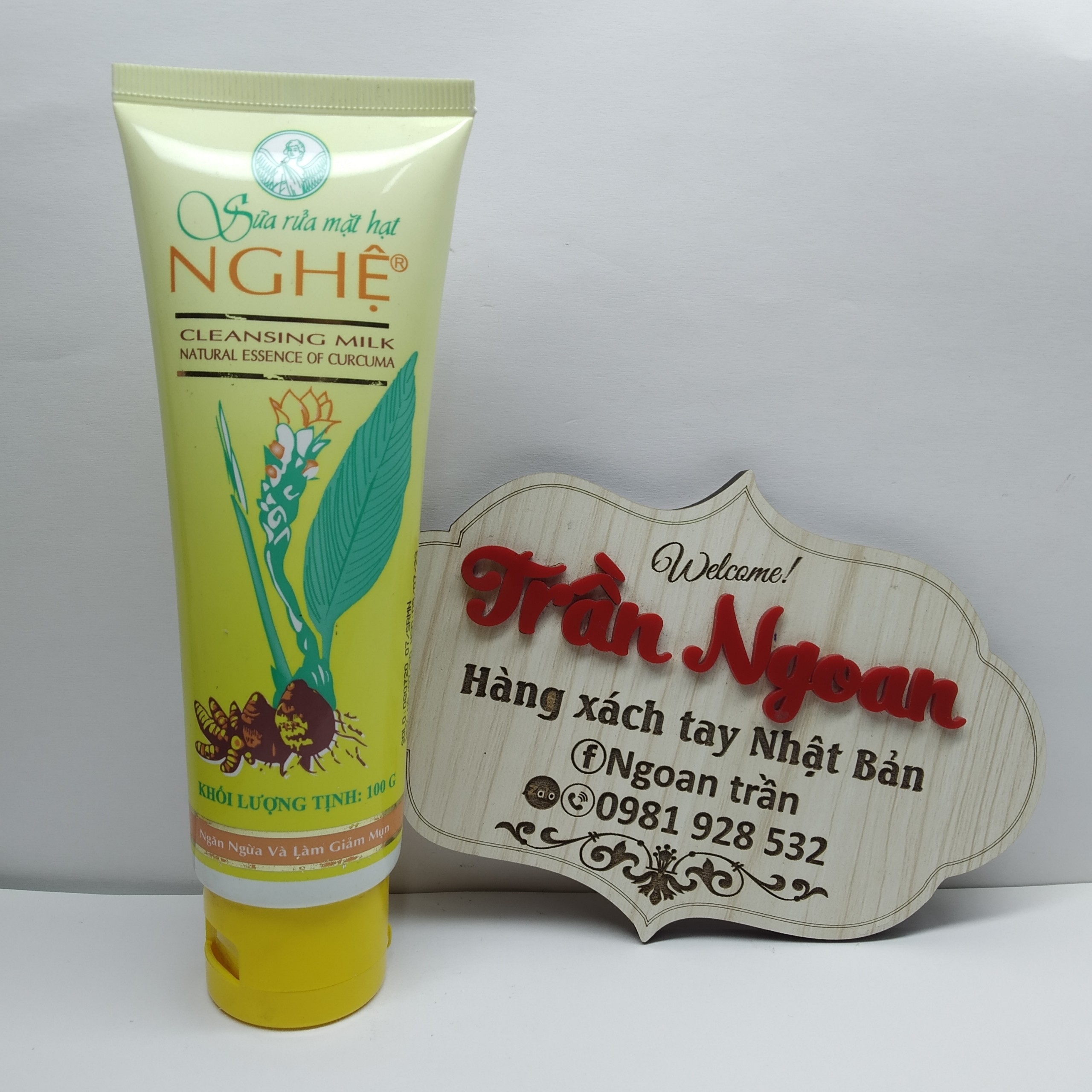 Sữa rửa mặt hạt nghệ thorakao - tuýp 100g