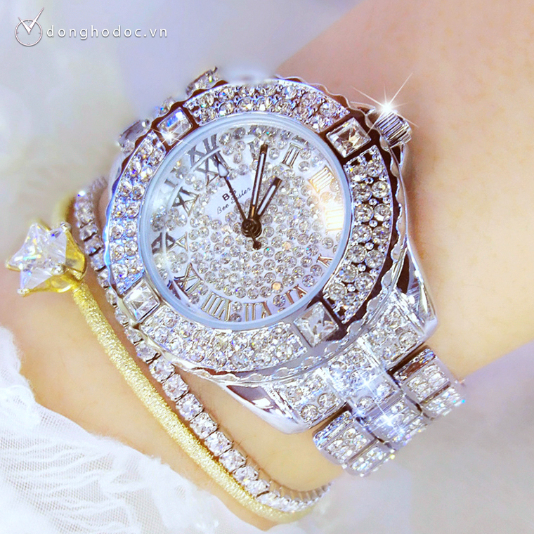 Đồng hồ nữ BS BEE SISTER JAMIE Đính Đá Siêu Đẹp Chống Nước Tặng Hộp & Pin - Đồng Hồ Nữ Đẹp Cao Cấp, Đồng Hồ Nữ Chính Hãng, Đồng Hồ Nữ Đẹp, Đồng Hồ Nữ Chống Nước, Bảo Hành Toàn Quốc 12 Tháng