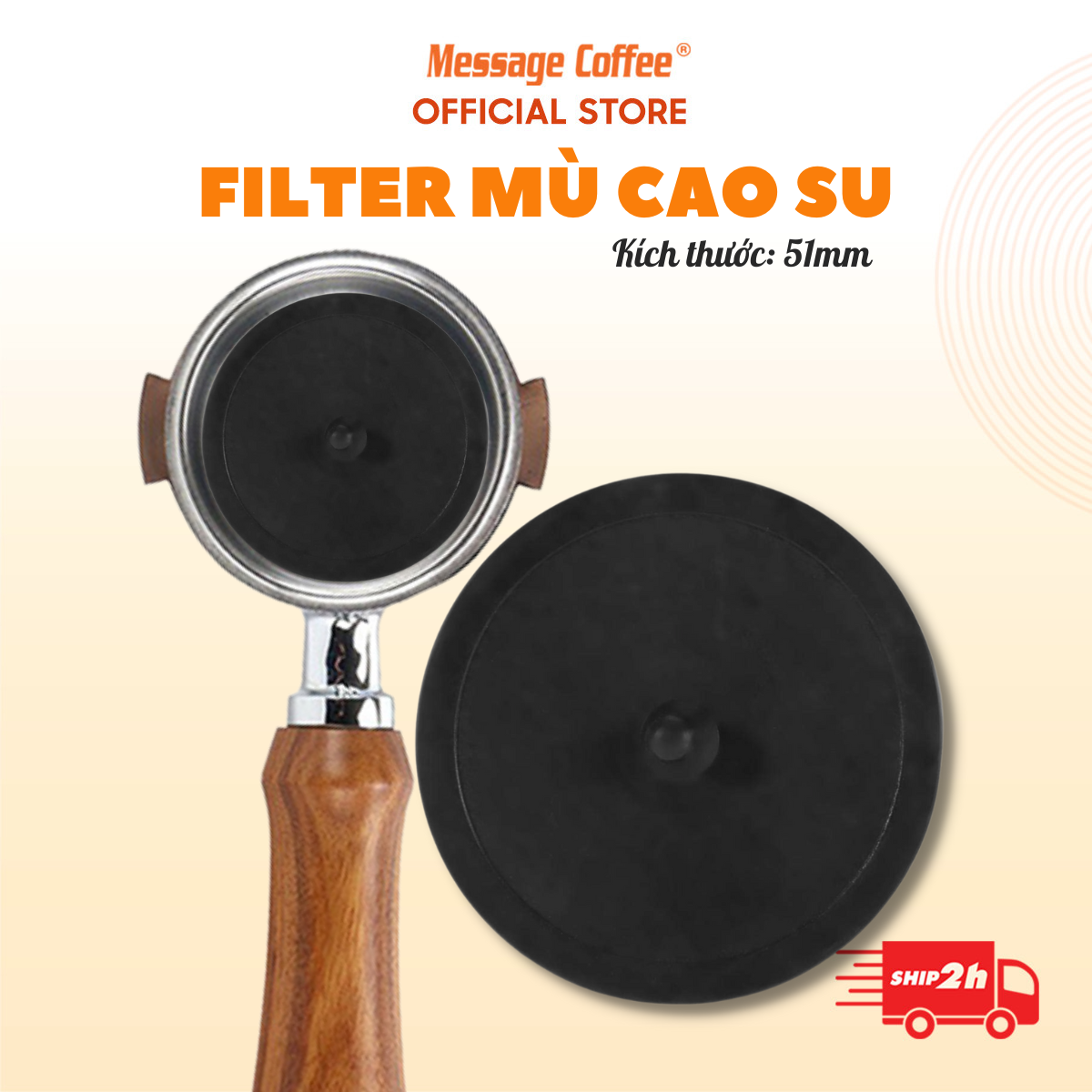 Filter mù cao su vệ sinh máy pha cà phê phin mù cao su dễ dàng lắp vệ sinh máy pha - message coffee