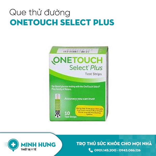 QUE THỬ ĐƯỜNG HUYẾT ONETOUCH SELECT PLUS