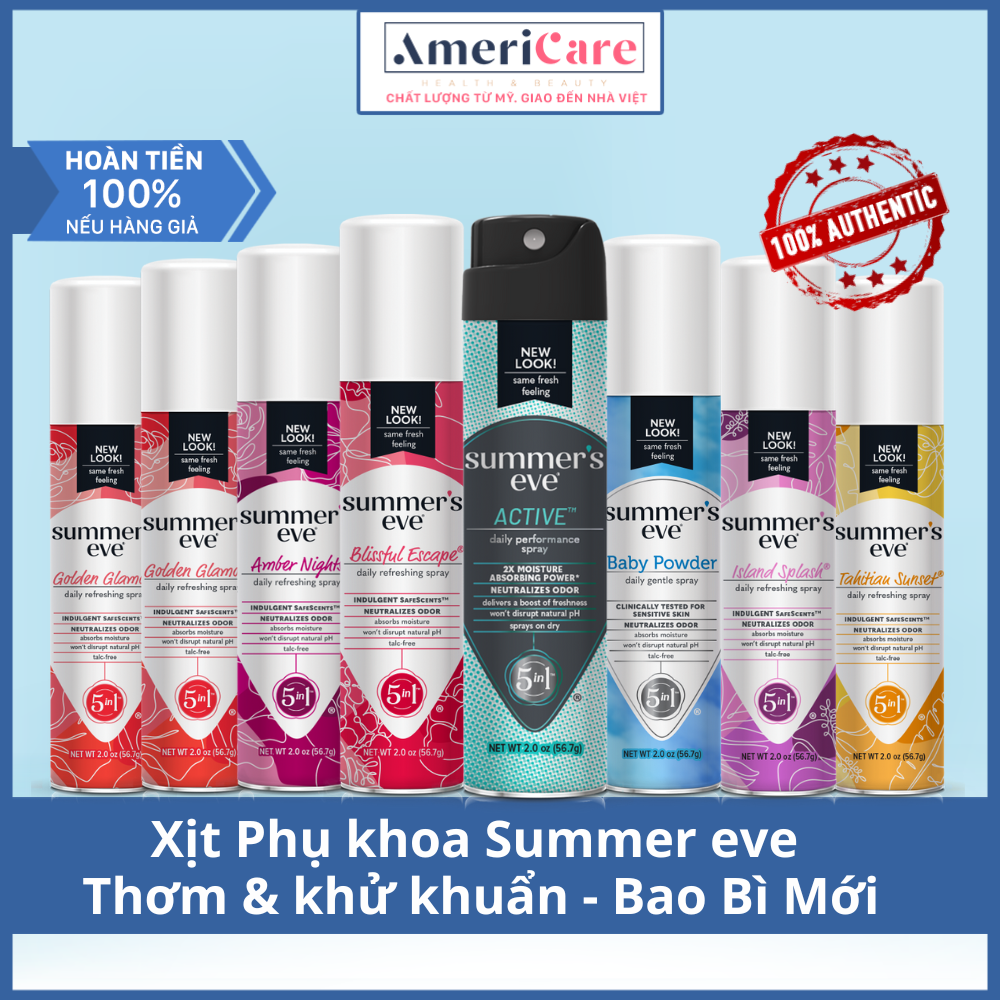 Xịt Phụ Khoa Summer Eve Americarevn - Mẫu mới nhất - Bill Mỹ