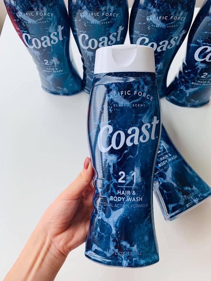 Sữa tắm gội cho nam Coast 532ml Mỹ
