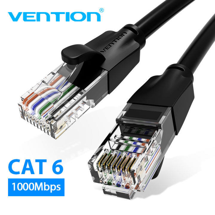 【COD】VentionCáp Ethernet Cáp Cat6 Lan Cáp mạng UTP CAT 6 RJ 45 Cáp mạng 10m / 50m / 100m Dây vá cho Bộ định tuyến máy tính xách tay Cáp mạng RJ45