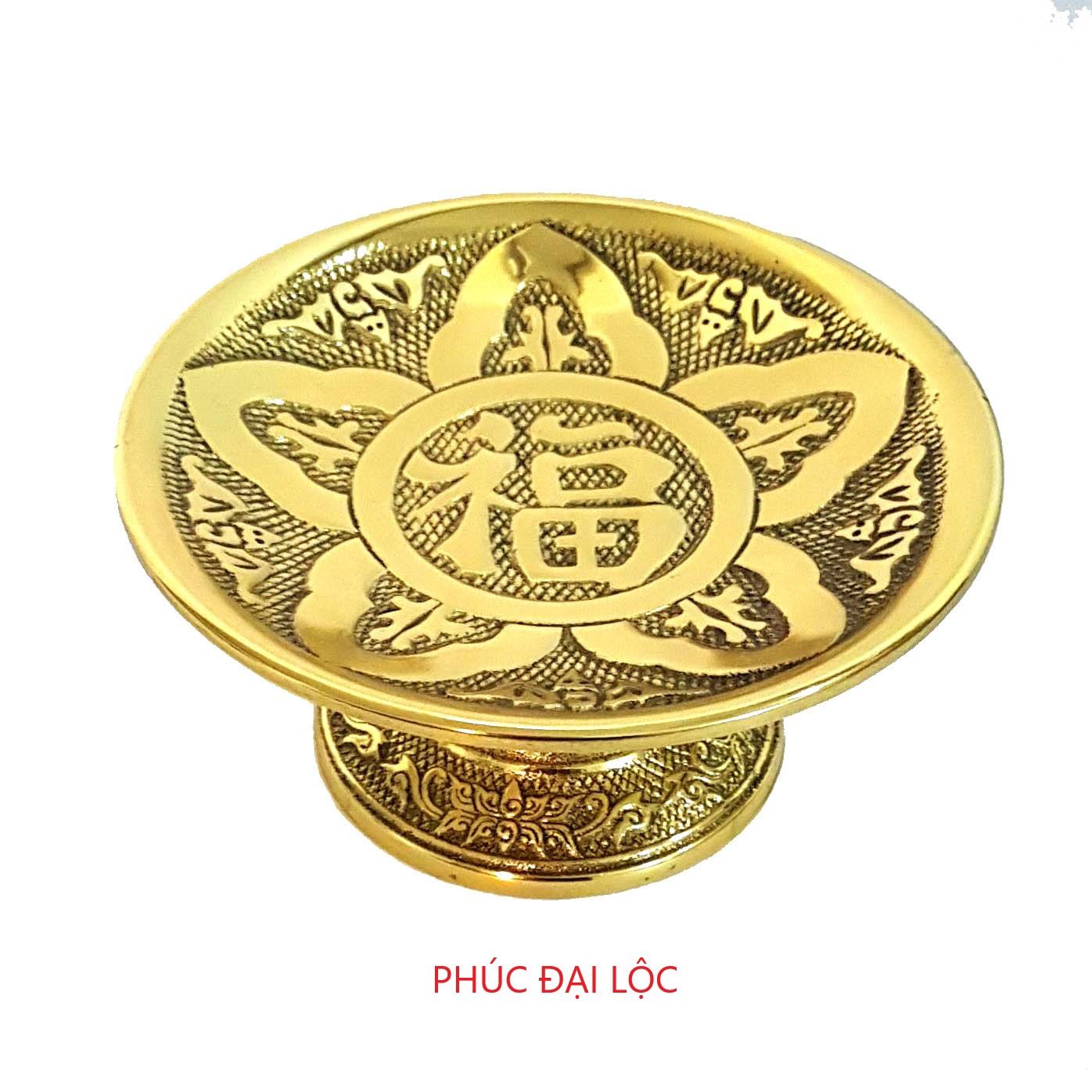 Đĩa cau số 1 đường kính 13 cm màu vàng sáng bóng