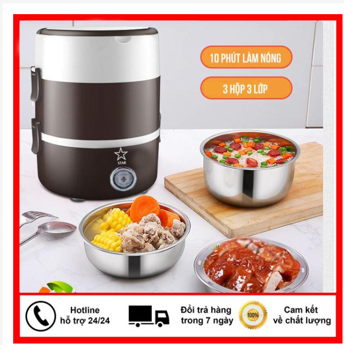 Hộp cơm hâm nóng thức ăn văn phòng zhengbangle hộp đựng cơm giữ nhiệt 3 tầng hộp đựng cơm cắm điện văn phòng có lõi hâm nóng thức ăn cặp lồng ủ cơm 3 tầng inox cặp lồng cơm giữ nhiệt có cắm điện hâm nóng
