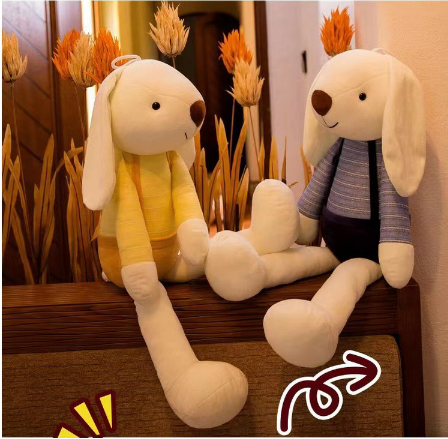 Thỏ nhồi bông tai dài mềm mại và đáng yêu cho bé