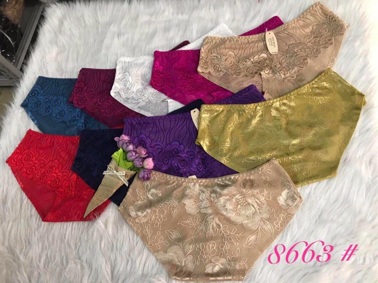 Combo 10 quần ren gấm8688